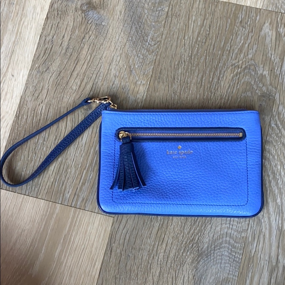 Blue Kate spade wristlet